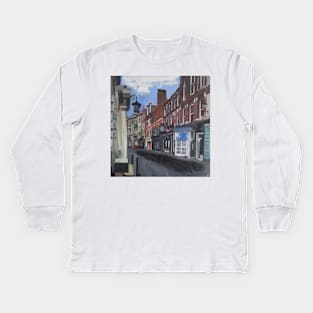 Hull Old Town, England Kids Long Sleeve T-Shirt